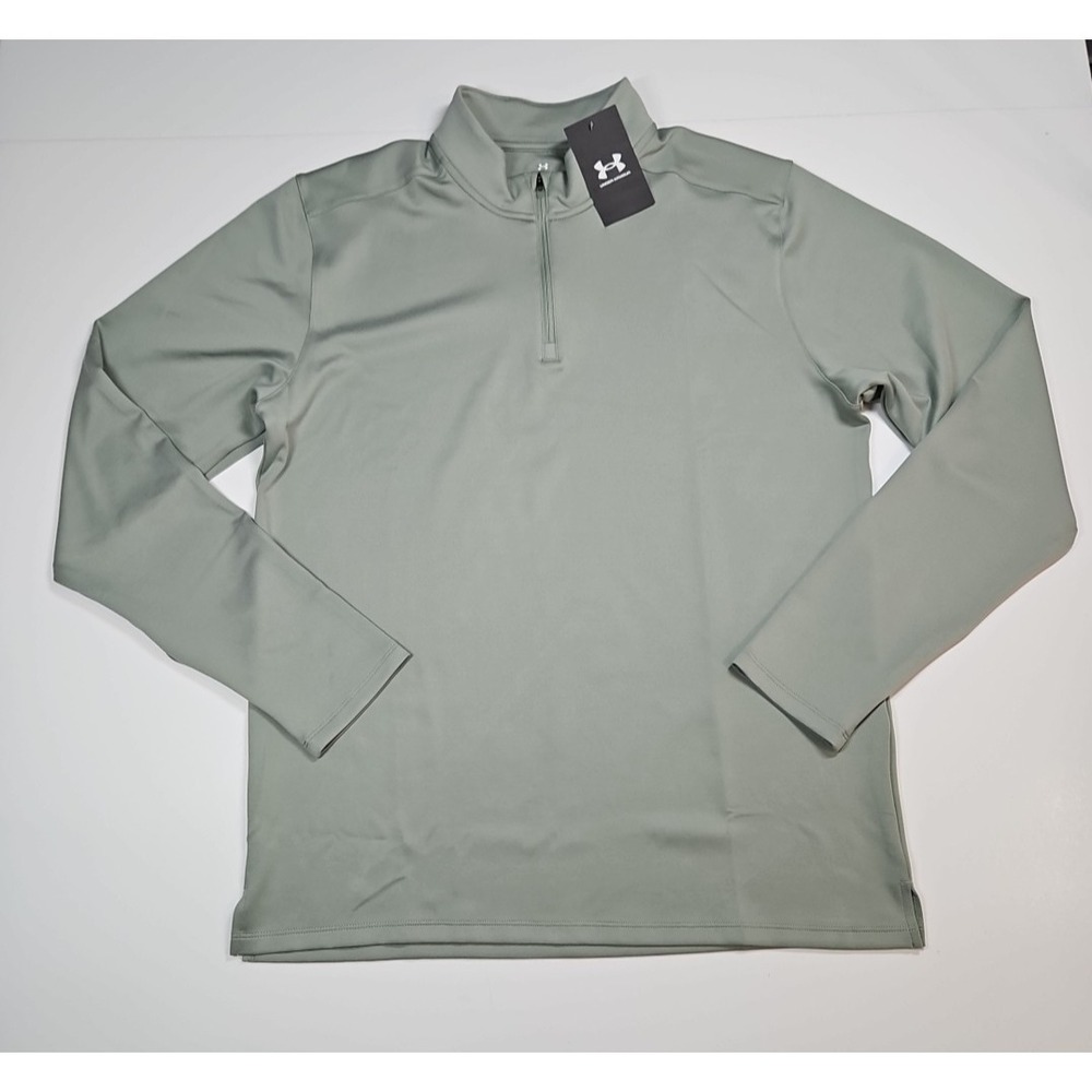 Under Armour Mens Green UA Movement 1/4 Zip Pullover Top Size Large‎ NWT